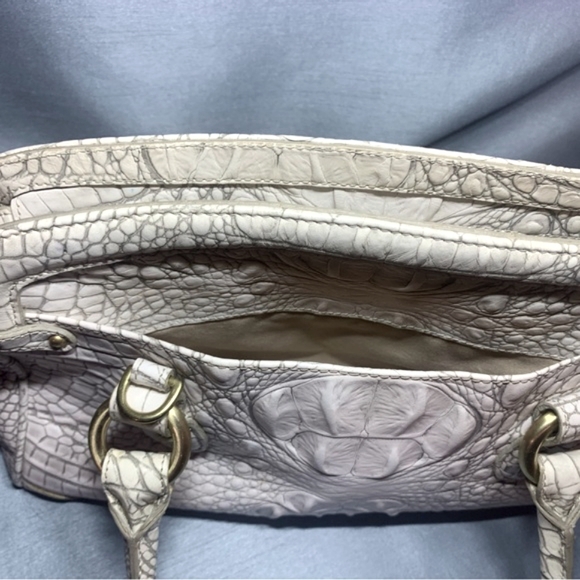 Brahmin Medium Ivory Satchel Bag - Picture 4 of 15